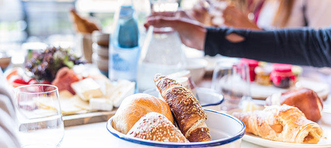 Bergfrühstück auf der Marinzen Alm