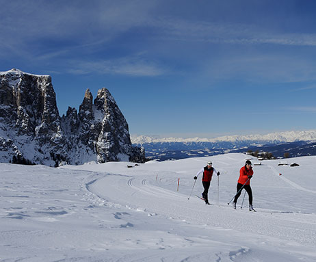Langlaufen in den Dolomiten