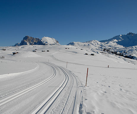 Langlaufen in den Dolomiten