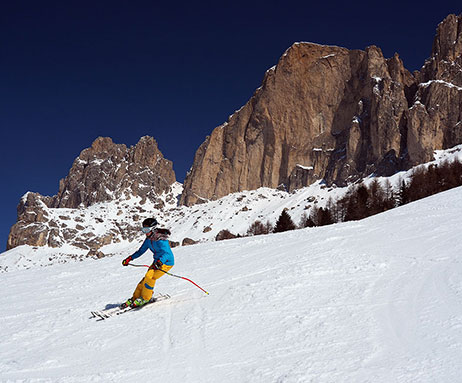 Skifahren Carezza