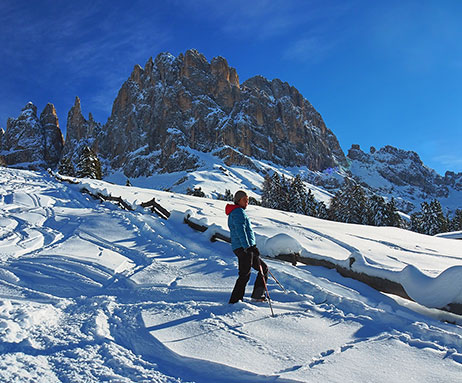 Winterwandern am Rosengarten